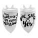 2PCS White My Humans are Getting Married She Said Yes Dog Wedding Engagement Bandana LMSHOWOWO Dog Bandana Wedding Engagement Announcement Gifts Pet Scarf Accessories for Dog Lovers Bridal Shower
