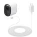 16ft/4.8m Weatherproof Outdoor Charging Cable with Quick Charge Adapter Compatible with Arlo Ultra/Ultra 2/Pro 3/Pro 4 (White) (NOT Compatible with Arlo Essential Spotlight) 1 Pack