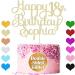 Personalised Happy Birthday Cake Topper 18th Birthday Cake Topper Cake Decorations Custom Glitter Cake Toppers with Any Age & Name for 18th 21st 30th 40th 50th 60th(Champagne Gold) - Buy Online on GoSupps.com