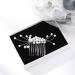 IYOU Bridal Wedding Hair Combs Silver Pearl Side Comb headpiece Bride Hair Accessories for Women and Girls - Buy Online on GoSupps.com