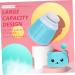 2pcs Bear Powder Puff Box Set for Travel and Newborns - Blue - Buy Online on GoSupps.com