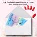 MAOSH Press-On Nail Application & Aftercare Instructions Cards - 50 Pack | 2x3.5'' Business Card Size DIY Press-On Nail Kit - Buy Online on GoSupps.com