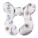 KAKIBLIN Baby Neck Pillow Infant Neck Support Pillow for Pushchair Car Seat Hippo