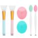 2pcs Exfoliating Lip Brush 2pcs Face Cleansing Brush Silicone Face Scrubber 2pcsBrushMask Brush Exfoliator Skin Care Tool