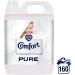 Comfort Pure Fabric Conditioner XXL Mega Pack Fabric Softener Washing Liquid Hypoallergenic and Dermatologically Tested Suitable for Sensitive Skin 2 Packs of 160 Washes 5L - Buy Online on GoSupps.com