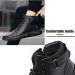 Italian High-top Martin Leather Boots | Black 10 | Waterproof Non-Slip Shock Absorption | Men's Business Casual Boot - Buy Online on GoSupps.com