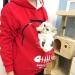 Shop Womens Long Sleeve Cat & Dog Hoodies | Cozy Zipper Sweatshirts with Big Bags - Red XXL - Buy Online on GoSupps.com