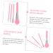 FRCOLOR 8 Pcs Silicone Face & Body Mask Brush Set - Premium Applicator for Facial Mud & Body Butter - Pink Beauty Tools for Women - Buy Online on GoSupps.com