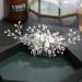 Handmade Silver Bridal Hair Comb Clip | Flower & Crystal Hair Accessories for Brides & Bridesmaids - Buy Online on GoSupps.com