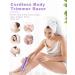 YBLNTEK Rechargeable Bikini Trimmer for Women - 2 in 1 Electric Razor for Pubic Hair Removal - Wet/Dry Use, Cordless and Washable - Purple - Buy Online on GoSupps.com
