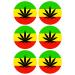 6 x Weed Flag Edible Wafer or Icing Cupcake Topper Fun Stoner Party Cake Decorations Perfect For Brownies Cookies Muffins & More! (Premium Icing Sheet)