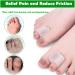Gel Toe Separators for Bunions & Overlapping Toes - 8 Pack Hammer Toe Straightener, Pinky Toe Spacers, Bunion Corrector & Relief - White - Buy Online on GoSupps.com