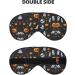 Buy Cute Halloween Pattern Double-Sided Sleep Eye Mask | Soft Blindfold with Adjustable Strap to Block Out Light - Buy Online on GoSupps.com