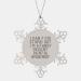 Funny Dental Hygienist Snowflake Ornament Gifts from Friends to Fairly Decent Dental Hygienist This Christmas