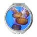 YENDOSTEEN Mirror makeup mirror aquarium jellyfishes underwater pocket mirror portable mirror