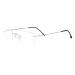 JoXiGo Reading Glasses Rimless for Women Men Ultralight Frame with Glasses Case Silver + 3.5 (70-74 years) Gold