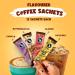 BVZ 48 Instant Coffee Powder Sachets (48 X2 Gram Sachets)| Turkish Hazelnut Colombian Gold French Vanilla & English Butterscotch | 12 Sachets Each Flavour| Hot & Cold Coffee| Makes 48 Cups| 100 % Arabica Coffee| Strong Coffee| Best Coffee | Espresso Latte - Buy Online on GoSupps.com