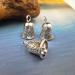 25 Christmas Jingle Bells Vintage Pendants - Xmas Tree Hanging Small Craft Bells - Antique Silver - Buy Online on GoSupps.com