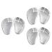 Beavorty 3 Pairs Forefoot Slipper Pad Toe Protectors for Flip-Flops Metatarsal Cushion High Heel Insoles Heel Grip Liner Gel Forefoot Cushions Shoes Grip Pads Soft Gel Pad Sandals