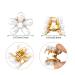 10 Pcs Mini Pearl Hair Claw Clips with Flower Design - Decorative Hair Accessories for Women and Girls - Buy Online on GoSupps.com