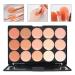 Wishesmar Concealer Palette | 15 Shades Color Corrector & Camouflage Concealer with 8 Makeup Brushes - Perfect for Daily & Professional Use - Buy Online on GoSupps.com
