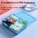AKOAK Mini Pill Organizer - 6 Compartment Plastic Box for Beads Jewelry Vitamins & Supplements | International Shipping Available - Buy Online on GoSupps.com