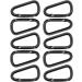 Buy Outdoor Saxx 10x Aluminum Carabiner - Mini Hook for Backpack Belt & Tent - 4cm Black - 10 Pack | International Shipping - Buy Online on GoSupps.com