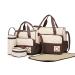 Miss Lulu 5-Set Baby diaper bag Baby bag Bag mother diaper bag handbag shoulder bag bottle holder with diaper pad (brown)