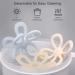 BebeBiu Flower Silicone Teething Ring for Babies - BPA-Free Baby Teething Aid (Blush) - Safe & Soothing for Teething Relief - Buy Online on GoSupps.com