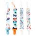 Zeaybsr Schnuller-Clip for boys pacifier clips pacifier clips 4 pieces pacifier holder linen set suitable for all pacifiers baby tooth toys newborn essentials baby party (A3)