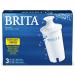 Brita Standard Water Filter Replacement - 3 Count, BPA Free for Pitchers & Dispensers - Buy Online on GoSupps.com