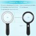 HYOIIO 10x Magnifying Glass with Light  Lighted Magnifying Glass 10X with 12 LED Lights for Seniors Kids- Large Magnifying Glass for Reading  Inspection  Coins  Jewelry  Explorin 10x-black - Buy Online on GoSupps.com