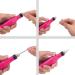 Ruiqas Electric Nail File Kit - Portable Electric Nail Files with 6 Heads and Sanding Bands in Red - Buy Online on GoSupps.com