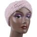 Lurrose Knitting Hair Band Woolen Crossed Headband Wide Rim Headwrap Twist Winter Headwear for Women Girls Pink - Buy Online on GoSupps.com