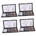 Beavorty 4 Sets Eyebrow Powder Set Lady Cosmetic Makeup Accessory Eyebrow Pencil Eyebrow Stickers