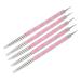 DIY Nail Art Dotting Pen Acrylic Handle Soft Dual Ended Manicure Dotting Pen Non Corrosive for Home for Nail Salon(pink)