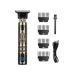 Digital Display Stainless Steel Cutter Head Professional T9 Hair Trimmer Metal Body Electric Shaver for Men Waterproof Wallpaper(Buddha)