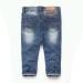 KIDSCOOL SPACE Baby Girl Boy Slim Jeans | Elastic Waist Ripped Denim Pants | 2-3 Years | Blue - Buy Online on GoSupps.com