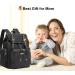 Diaper Bag Backpack TERZINI BEAR Diaper Bags for Baby Boy Girl with USB Charging Port Changing mat Stroller Hooks (Black) - Buy Online on GoSupps.com