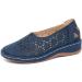 Kinrui Women's Casual Loafers - Blue | Arch Support, Slip-On, Comfortable Flats - Buy Online on GoSupps.com