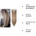 SILK-CO 26 Straight Ombre Clip-In Hair Extensions - Full Head, 8 Pieces, 18 Clips, Light Brown & Blond - Buy Online on GoSupps.com