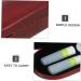 Homsfou Travel Bag Set - Portable Sunglasses & Contact Lens Case - Double Glasses Holder - Compact Red PU Design for Easy Travel - Buy Online on GoSupps.com