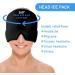 Migraine Relief Hat - Ice Head Wrap for Headache & Tension Relief + Gel Eyes Mask for Puffy Eyes - Buy Online on GoSupps.com