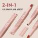 Matte Nude Lipstick Set: 2-in-1 Double-ended Lip Liner & Lipstick | Long Wear, Waterproof, Non-Fading Formula for Women - Buy Online on GoSupps.com