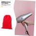 PLAFOPE 3pcs Hair Dryer Storage Bag Hair Dryer Travel Bags Travel Makeup Bag Organizer Flannel Red - Buy Online on GoSupps.com