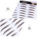 Housoutil 4pcs Eyebrow Stickers Eyebrow Transfer Sticker 6d Hair-like Eyebrows Stickers 4d Post Paper Make up 21x15cm Brown - Buy Online on GoSupps.com