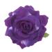 Solustre Rose Flower Hair Clips Brooch Artificial Big Rose Hairpin Pin up Flower Brooch for Women Girls Party (Grape Purple)