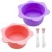 2PCs silicone wax warm bowl reusable wax warm silicone liner non -waxed pot silicone bowl replacement reuse of wax melt warm liner with spatulas (size: 2pcs)