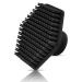 SULIVES Silicone Face Scrubber Brush - Soft Bristle Manual Facial Cleansing Exfoliator for Pores - Skin Care for Men & Women - Bath Shower & Makeup Set (Black)