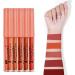 5 Piece Rose Matte Liquid Lipstick Set - Waterproof Velvet Matte - Long-Lasting Lip Makeup for Daily Party & Wedding - Buy Online on GoSupps.com